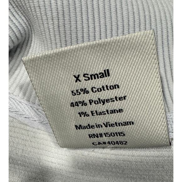 VARLEY Milano Half Zip Sweat Textured Cropped Pullover Sweatshirt Size XS - Picture 7 of 8